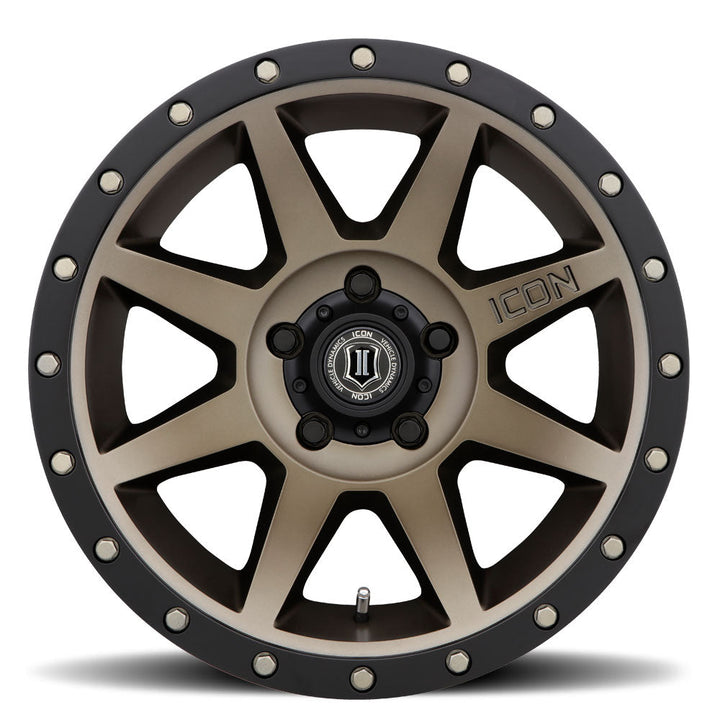 ICON Alloys Rebound Bronze 17x8.5 5x5.5 0mm Offset 4.75" BS (1817858547BR)