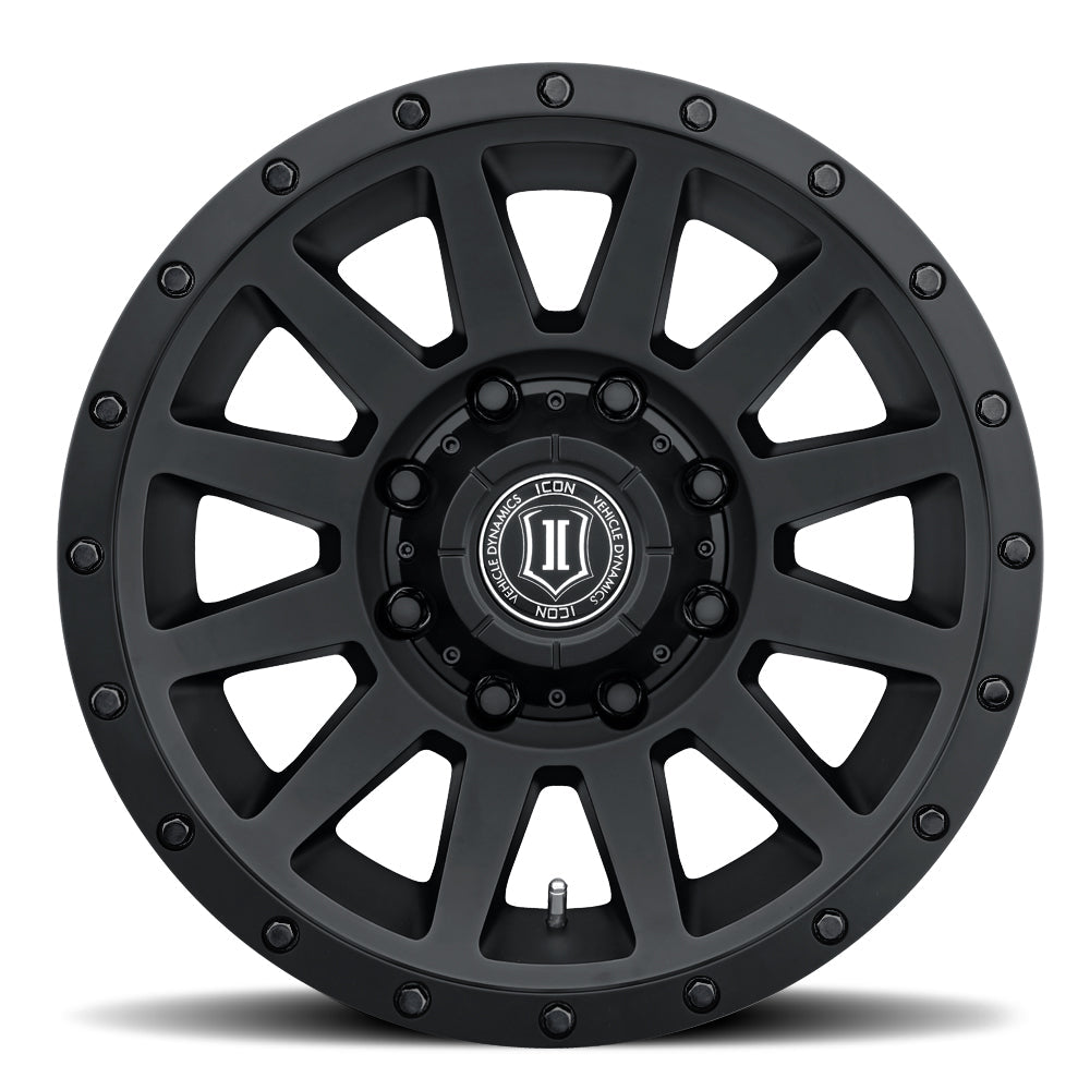 ICON Alloys Compression HD Double Black 18x9 8x6.5 12mm Offset 5.5" BS (2018908055DB)