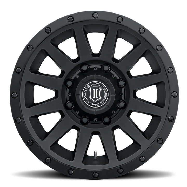 ICON Alloys Compression HD Double Black 18x9 8x6.5 12mm Offset 5.5" BS (2018908055DB)