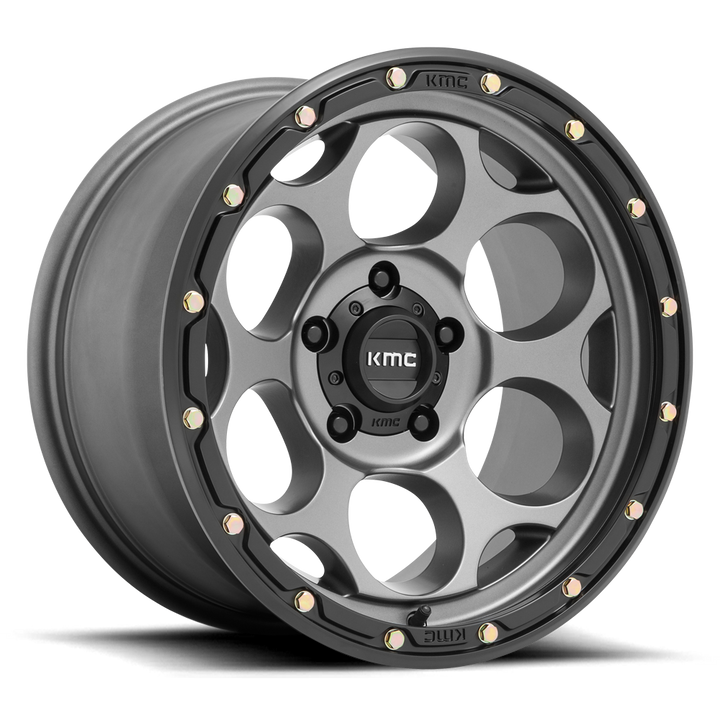 KMC KM541 Dirty Harry Wheel - Satin Gray w/ Black Lip