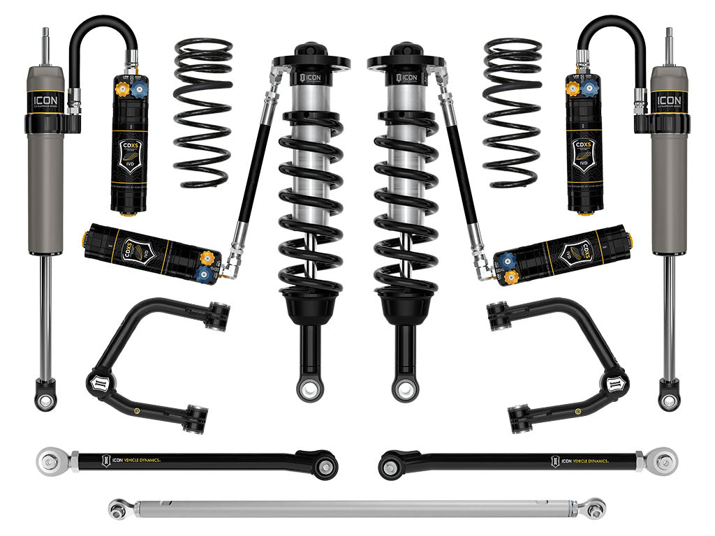 ICON 2025-2026 Toyota 4Runner 2WD 1.25-3" Lift Stage 9 Suspension System Tubular (K53429T)