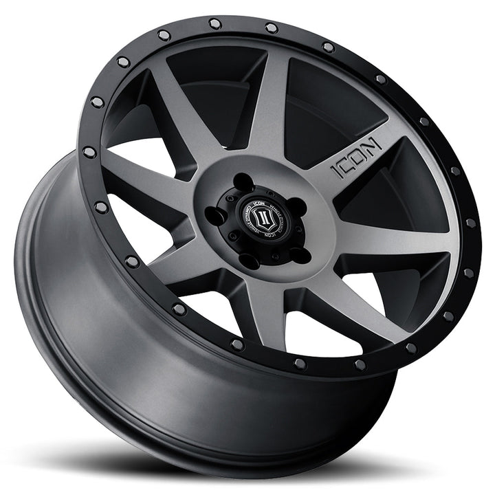 ICON Alloys Rebound Titanium 20x9 6x135 16mm Offset 5.625" BS (1820906356TT)
