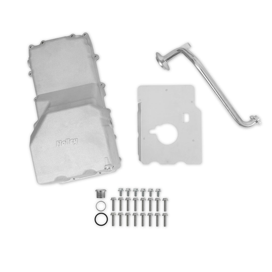 Holley Cast Aluminum Rear Sump Oil Pan - Ford Coyote Swap | SKU 302-47