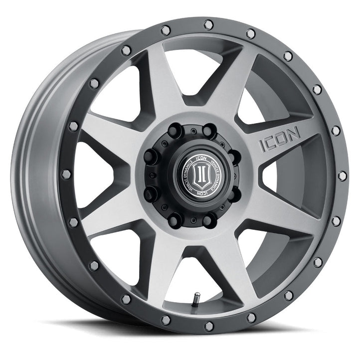 ICON Alloys Rebound Titanium 20x9 8x170 6mm Offset 5.25" BS (1820908152TT)
