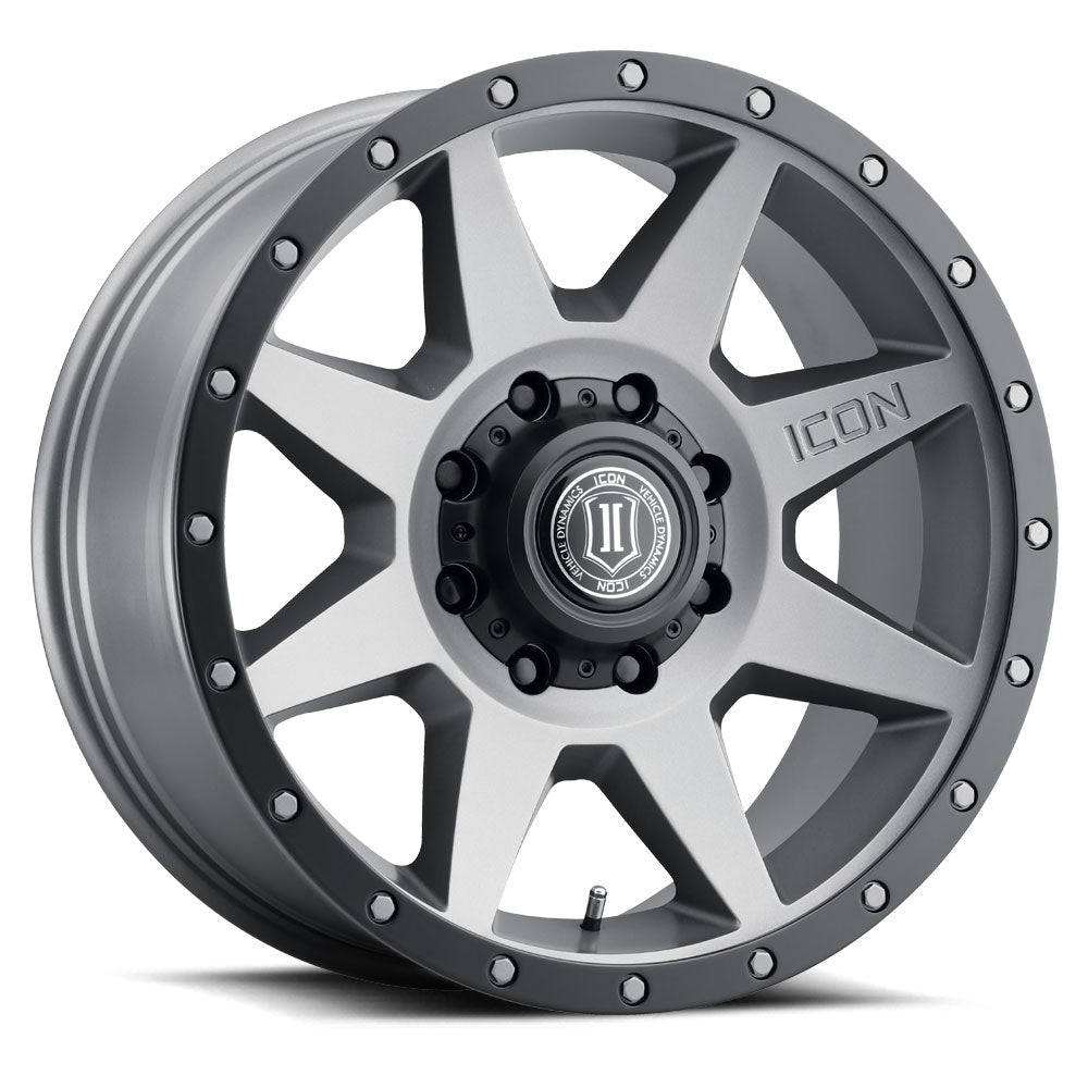 ICON Alloys Rebound Titanium 20x9 8x6.5 12mm Offset 5.5" BS (1820908055TT)
