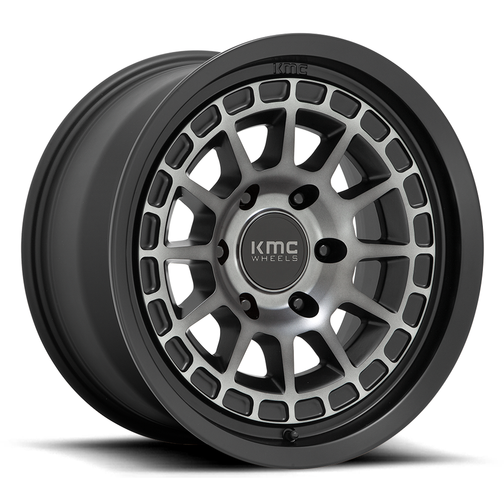 KMC KM719 Canyon Wheel - Satin Black w/ Gray Tint