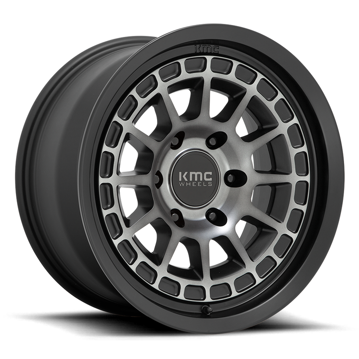 KMC KM719 Canyon Wheel - Satin Black w/ Gray Tint