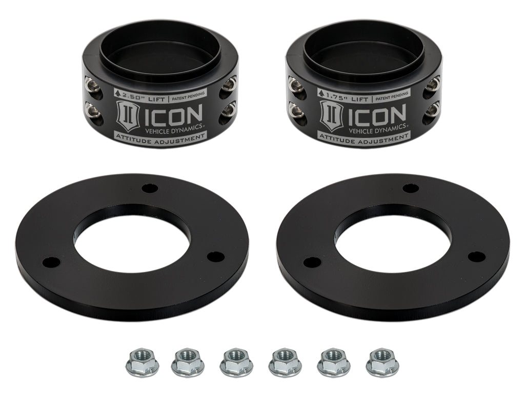 ICON Alloys 2021-2026 Ford F-150 Raptor .5-2.5" Lift Front Attitude Adjustment Collar Leveling Kit