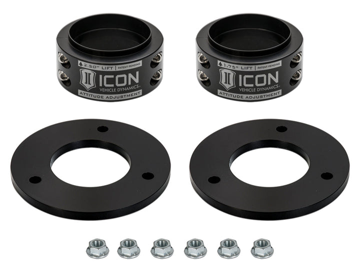 ICON Alloys 2021-2026 Ford F-150 Raptor .5-2.5" Lift Front Attitude Adjustment Collar Leveling Kit