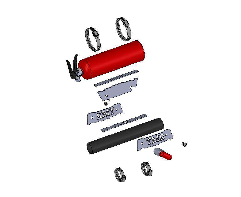 TMR Customs Rapid Release Fire Extinguisher Mount - DIY KIT