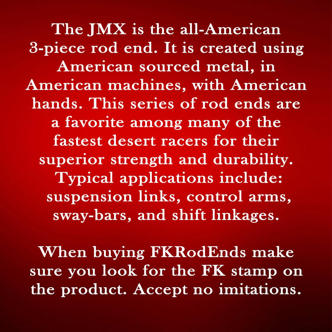 TMR Customs FK Rod End - 1-1/4"-12 Thread, 1" Hole