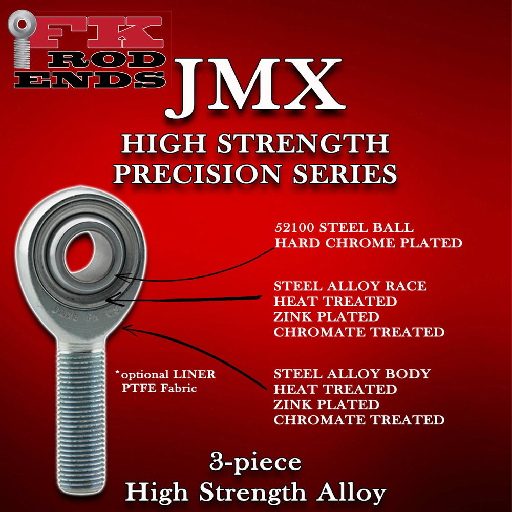 TMR Customs FK Rod End - 1-1/4"-12 Thread, 1" Hole