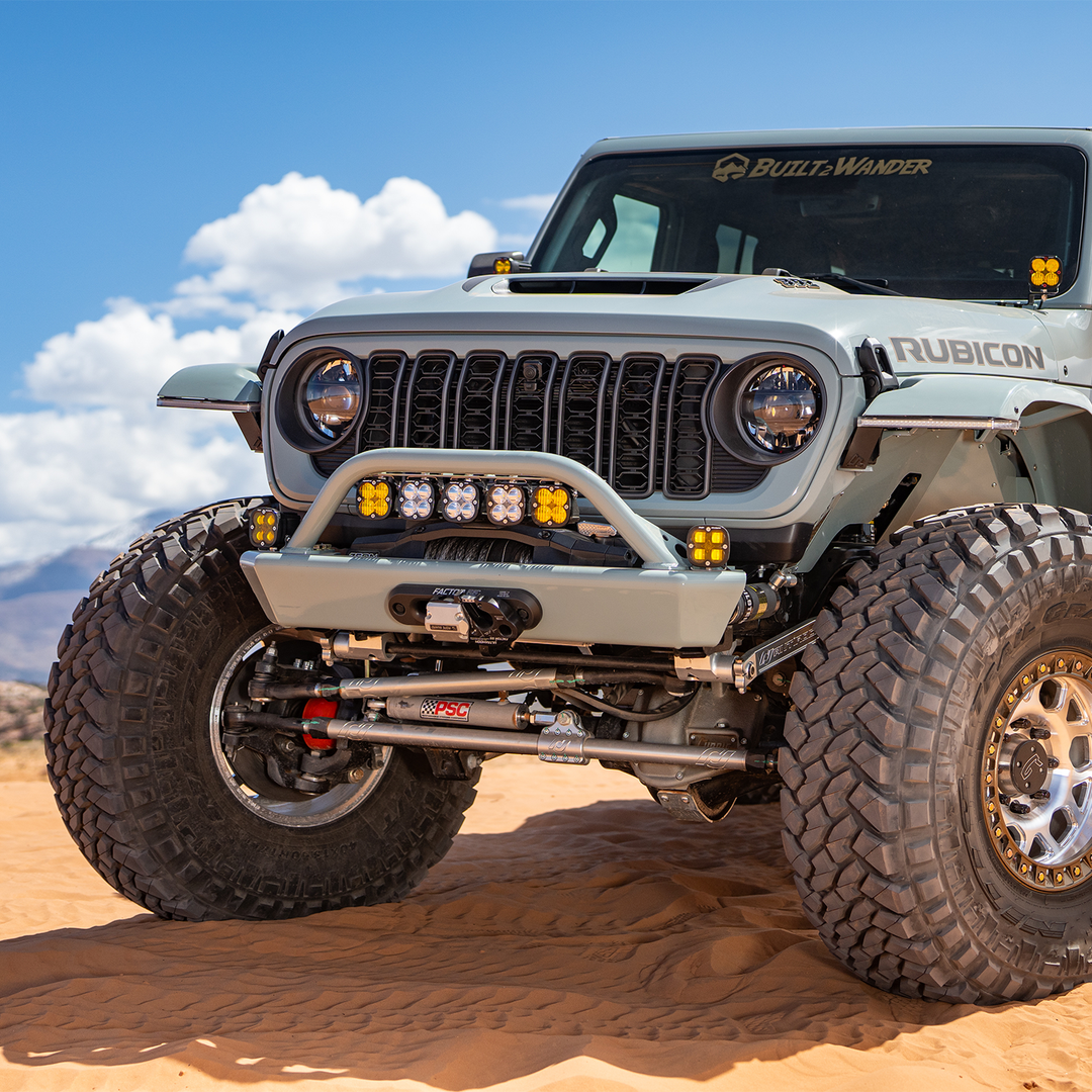 Savvy Front Bumper with Hoop (Legacy 6061 Aluminum) - 2018-2026 Jeep JL/JLU/JT