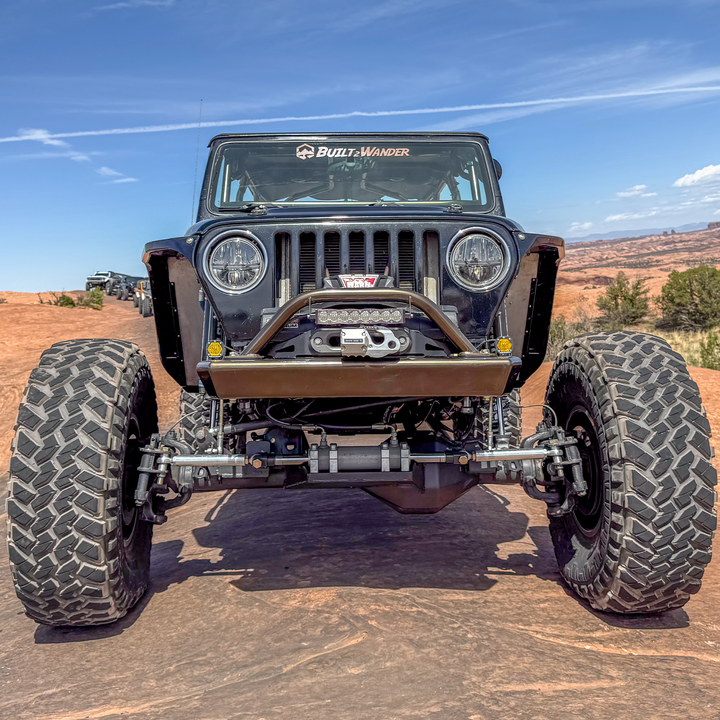 Savvy Front Bumper with Hoop (Legacy 6061 Aluminum) - 1996-2006 Jeep TJ/LJ