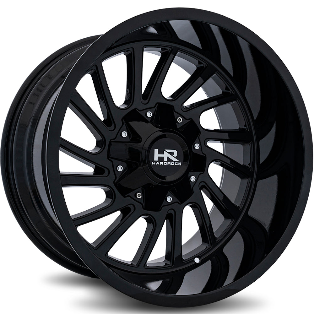 Hardrock Offroad Overdrive | 20x9 | 8 On 165.1 | Offset 0 | Gloss Black | SKU H708-209081000GB