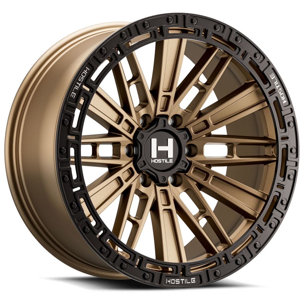 Hostile H129 Mojave | 17x9 | 6 On 139.7 | Offset 0 | Bronze with Black Simulated Beadlock | SKU H129-1790655050Z