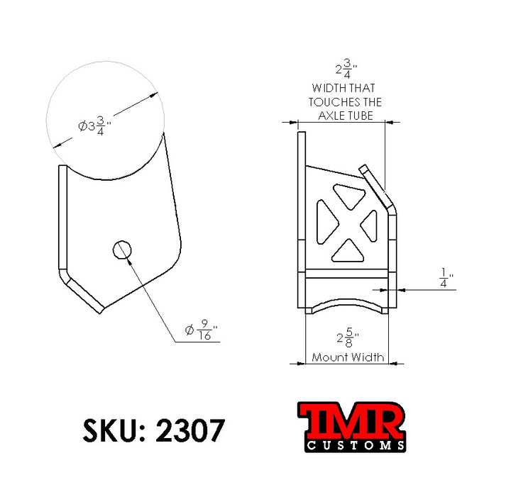 TMR Customs Super Duty Dana 60 Lower Link Brackets