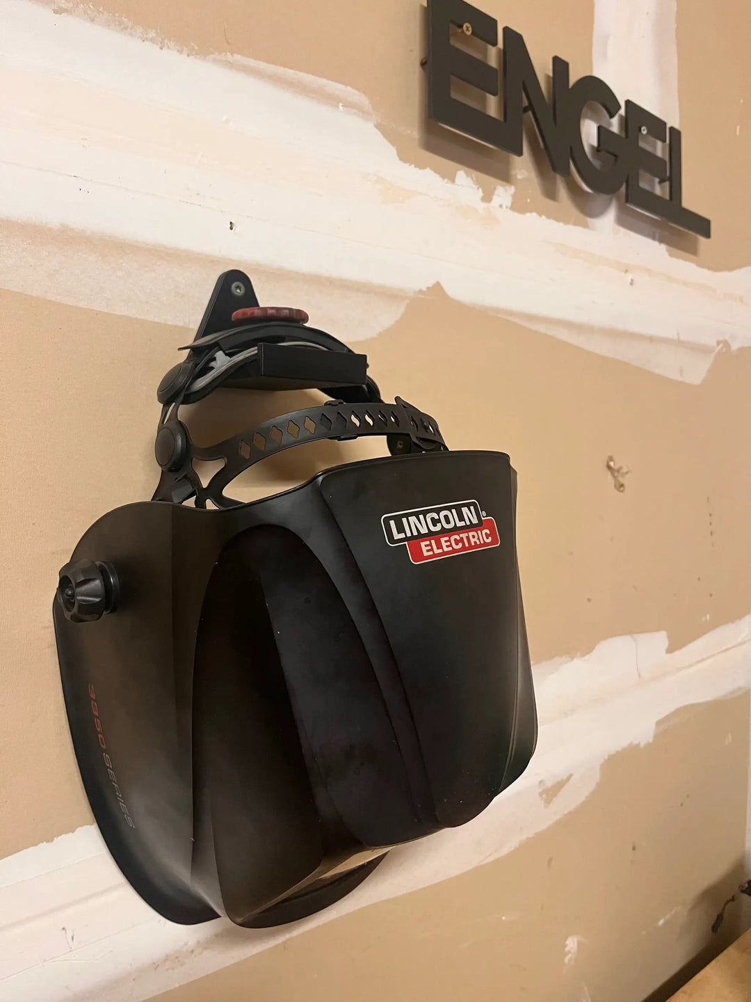 Welding Hood Wall Hanger - Skinny Pedal Racing