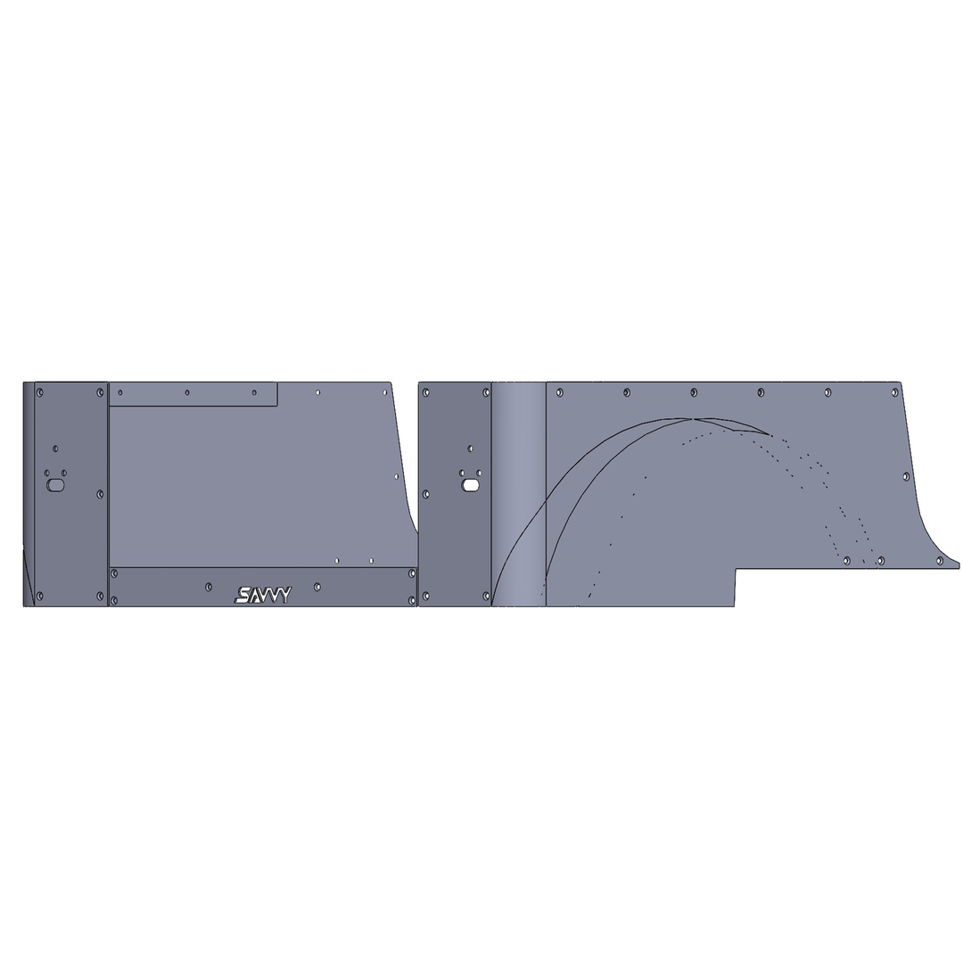 Savvy Legacy Aluminum Corner Armor - 1997-2006 Jeep TJ
