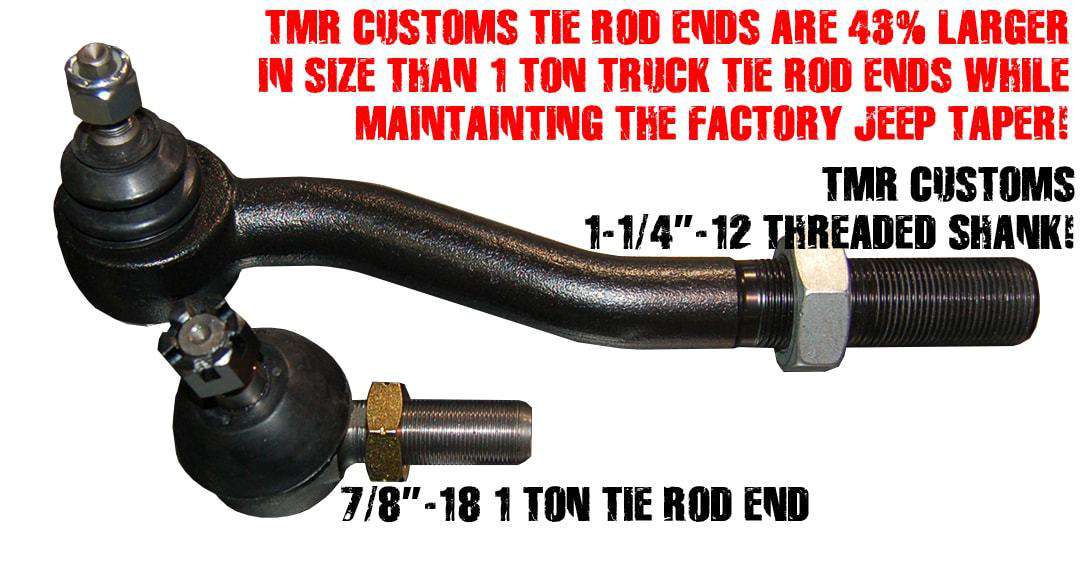 TMR Customs 2.5 TON Jeep JK Steering - 7075 ALUMINUM