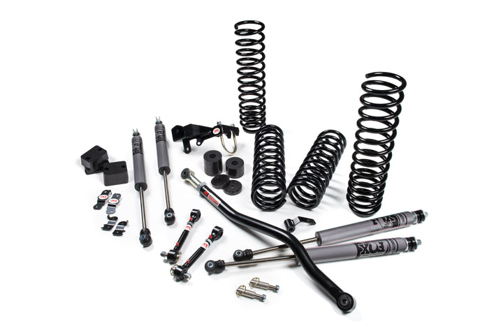 2007-2018 Jeep Wrangler JK J-Venture 3.5 Inch Lift Kit 2 Door with FOX 2.0 Adventure Series Shocks | JKS JSPEC101KFA