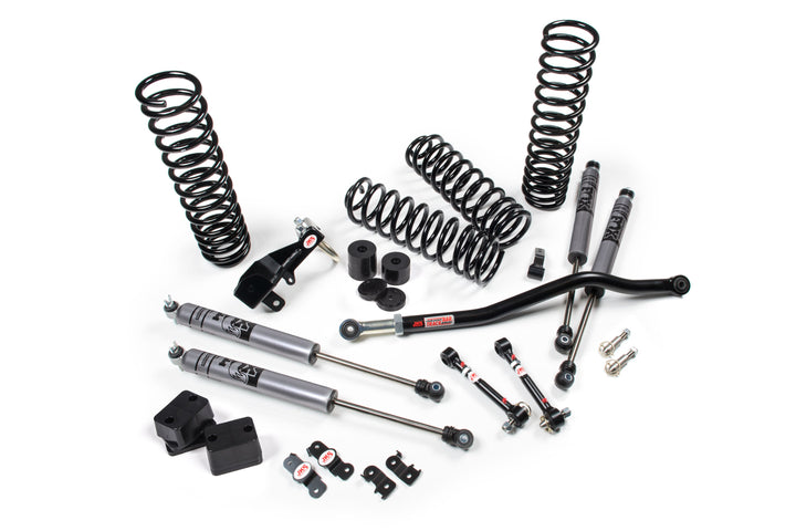 2007-2018 Jeep Wrangler JK J-Venture 3.5 Inch Lift Kit 4 Door with FOX 2.0 Performance Series Shocks | JKS JSPEC100KFP