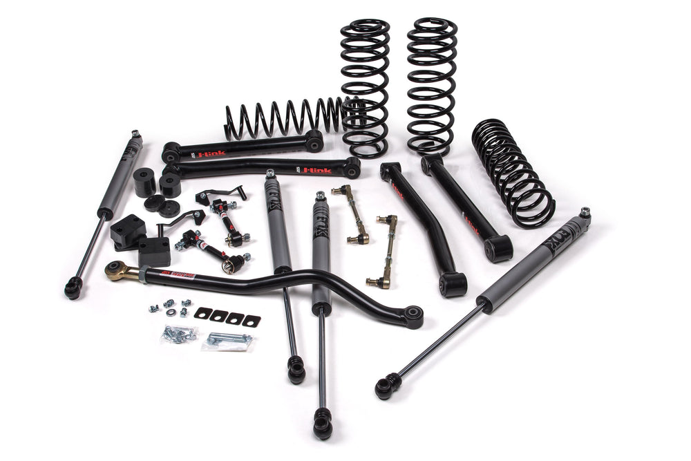 2018-2027 Jeep Wrangler JL J-Konnect 2.5 Inch Lift Kit 4 Door with FOX 2.0 Performance Series Shocks Standard Rate Coils | JKS JSPEC121KFP