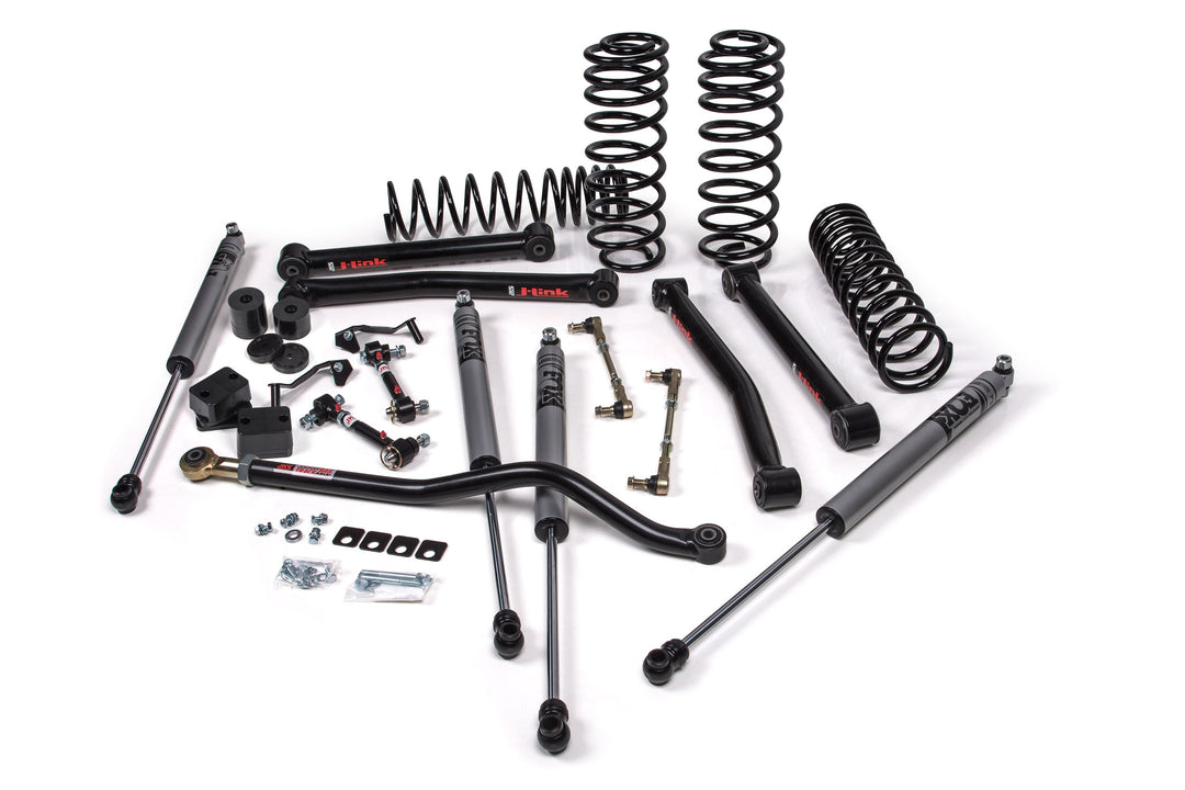 2018-2027 Jeep Wrangler JL J-Konnect 2.5 Inch Lift Kit 4 Door with FOX 2.0 Performance Series Shocks Standard Rate Coils | JKS JSPEC121KFP