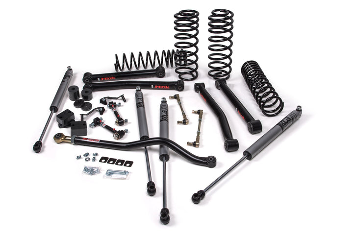 2018-2027 Jeep Wrangler JL J-Konnect 2.5 Inch Lift Kit 4 Door with FOX 2.0 Performance Series Shocks Standard Rate Coils | JKS JSPEC121KFP