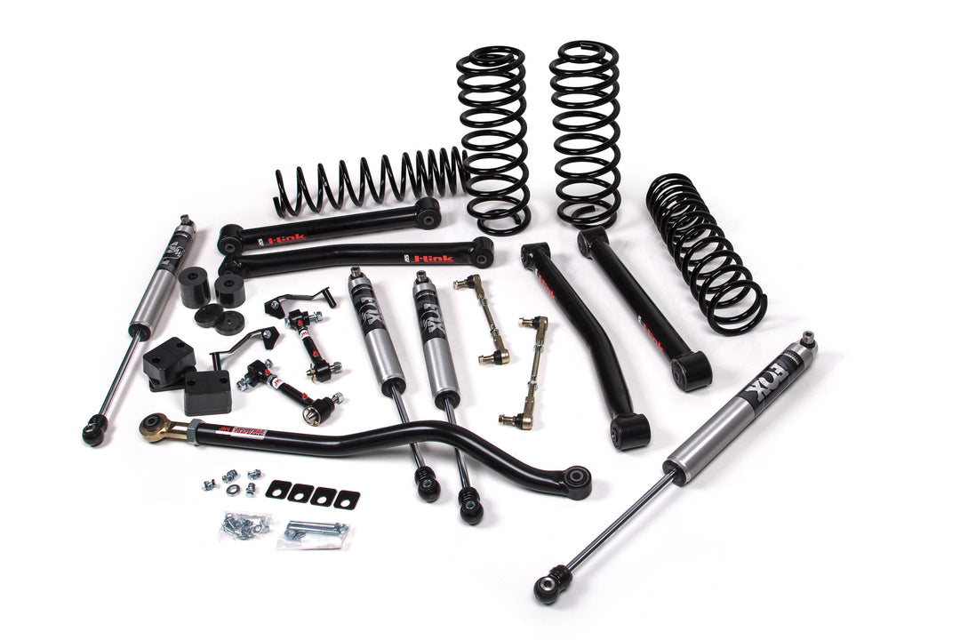 2018-2027 Jeep Wrangler JL J-Konnect 3.5 Inch Lift Kit 4 Door with FOX 2.0 Performance Series Shocks Standard Rate Coils | JKS JSPEC123KFP
