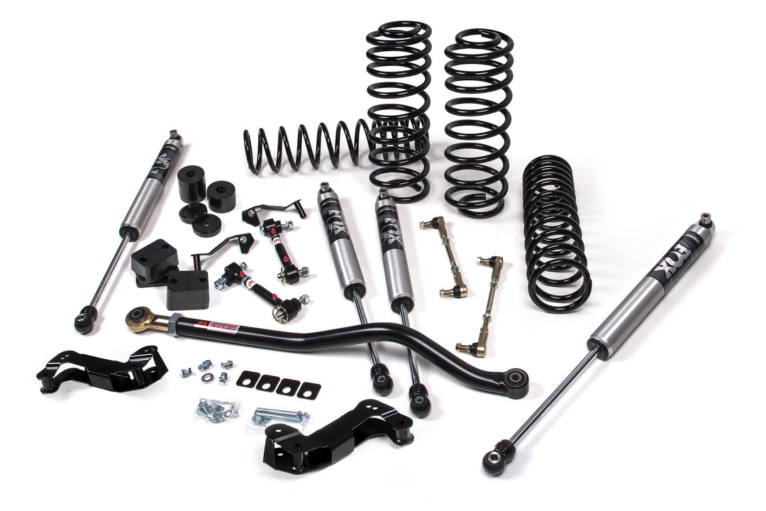 2018-2027 Jeep Wrangler JL J-Kontrol 3 Inch Lift Kit 2 Door with FOX 2.0 Performance Series Shocks Standard Rate Coils | JKS JSPEC134KFP