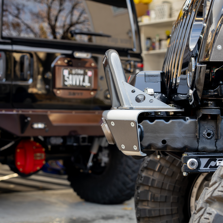 Savvy Front Bumper with Hoop (Legacy 6061 Aluminum) - 2007-2018 Jeep JK/JKU