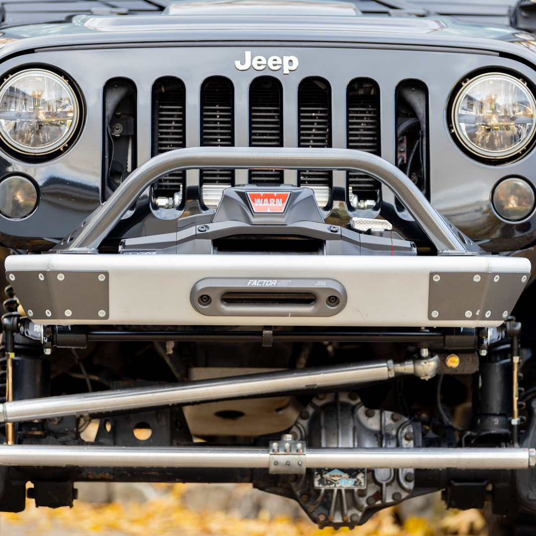 Savvy Front Bumper with Hoop (Legacy 6061 Aluminum) - 2007-2018 Jeep JK/JKU