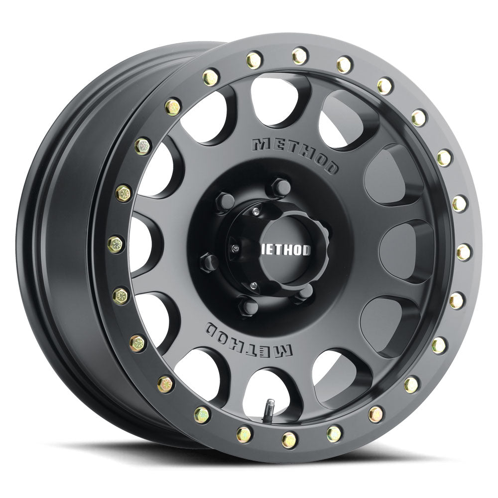 Method Race Wheels Beadlock MR105 | 17x9 | 5 On 127 | Offset -38 | Matte Black | Lip 1.77"