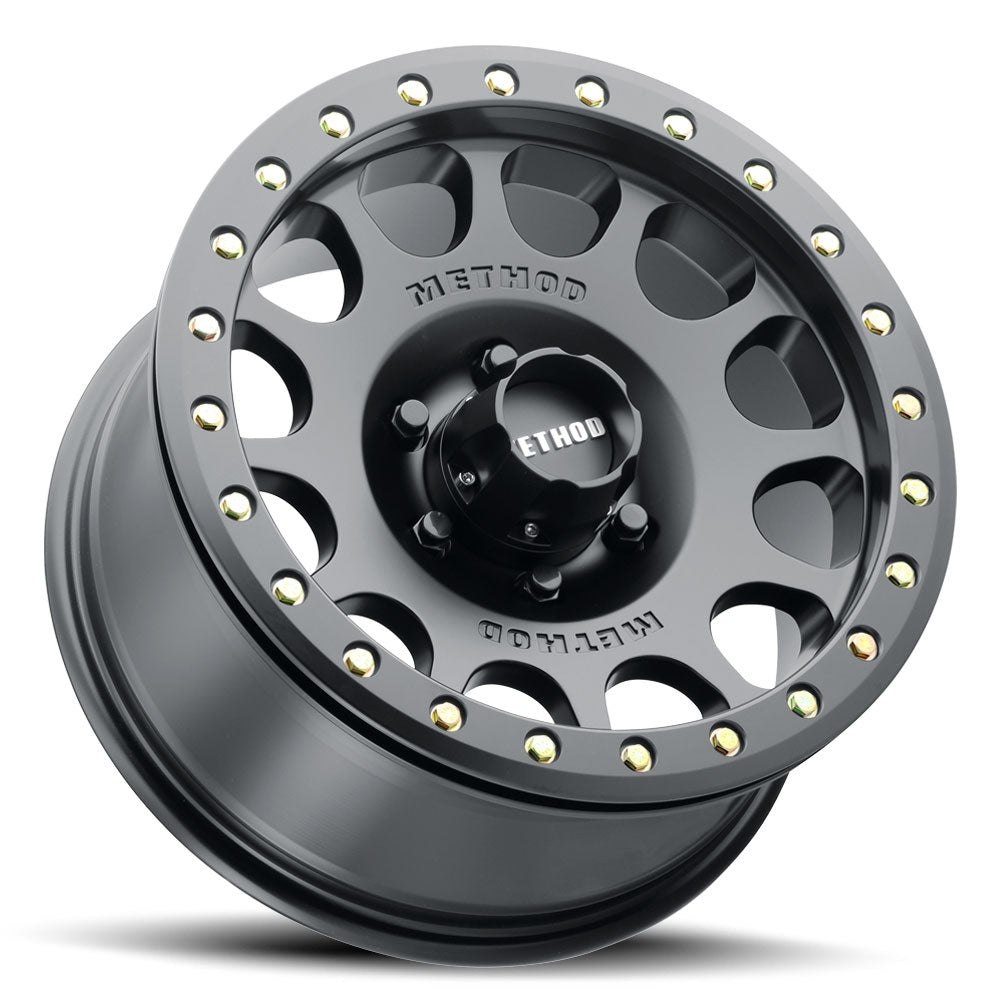 Method Race Wheels Beadlock MR105 | 17x9 | 6 On 139.7 | Offset -38 | Matte Black | Lip 1.77"
