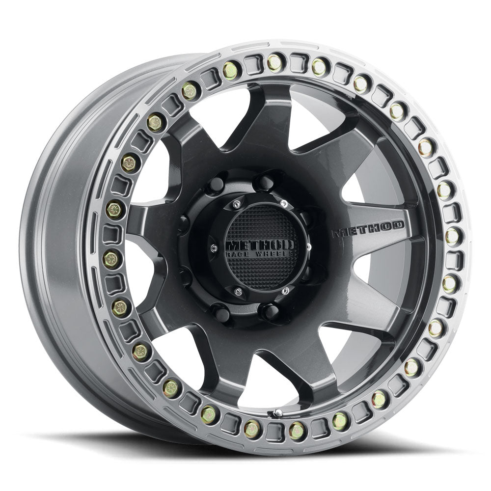 Method Race Wheels MR108 | 17x9 | 8 On 170 | Offset -44 | Gloss Titanium | Lip 0.63"