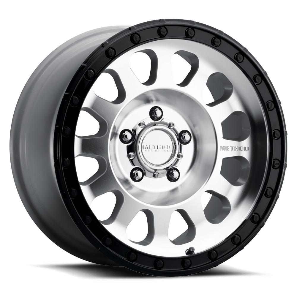 Method Race Wheels MR315 | 17x8.5 | 5 On 127 | Offset 0 | Machined Gloss Black Lip | Lip 1.65"