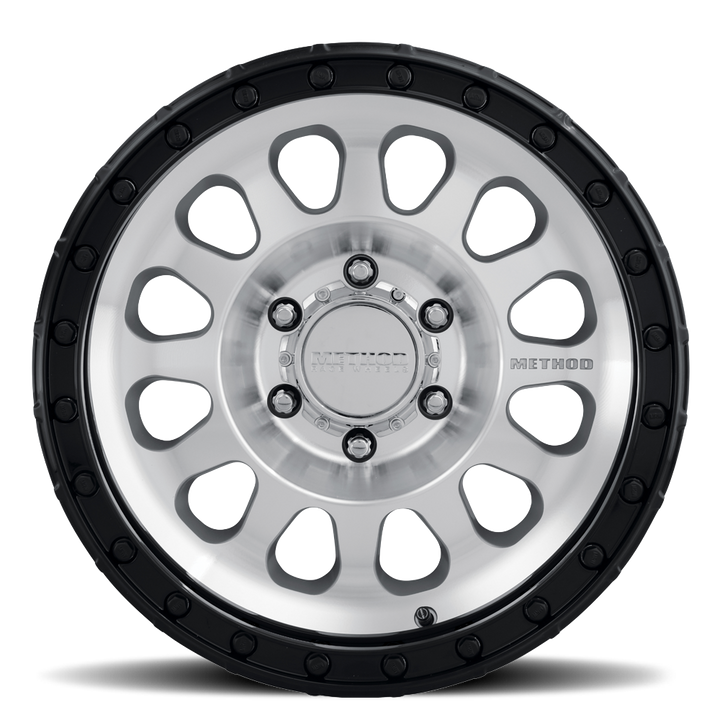 Method Race Wheels MR315 | 17x8.5 | 6 On 139.7 | Offset 0 | Machined Gloss Black Lip | Lip 1.65"
