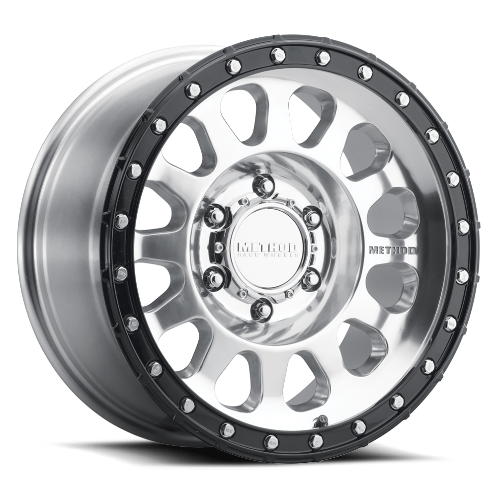 Method Race Wheels MR315 | 17x8.5 | 6 On 135 | Offset 0 | Polished Gloss Black Lip | Lip 1.65"