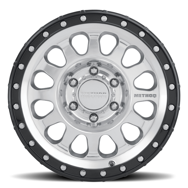 Method Race Wheels MR315 | 17x8.5 | 6 On 139.7 | Offset 0 | Polished Gloss Black Lip | Lip 1.65"