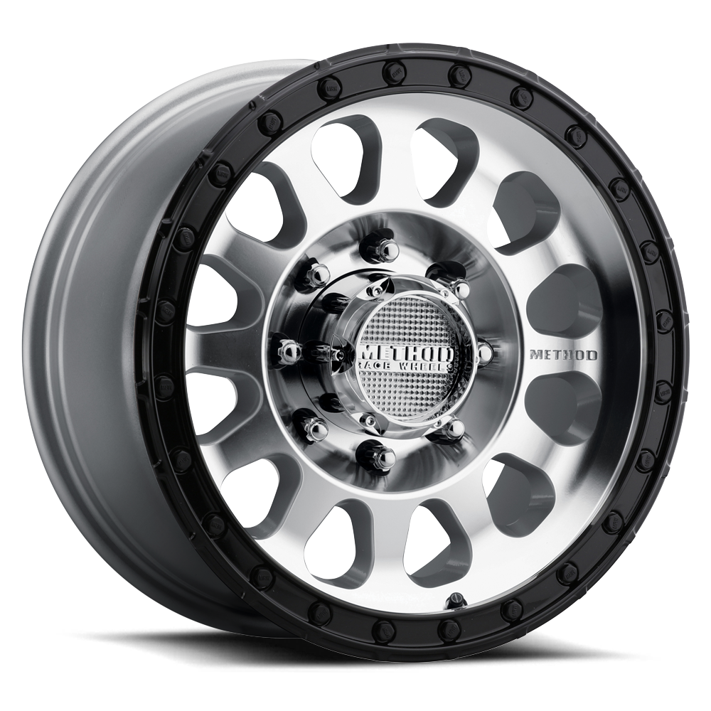 Method Race Wheels MR315 | 17x8.5 | 8 On 170 | Offset 0 | Machined Gloss Black Lip | Lip 1.65"