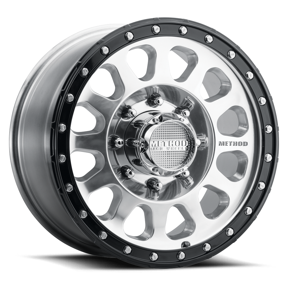 Method Race Wheels MR315 | 18x9 | 8 On 170 | Offset 18 | Polished Gloss Black Lip | Lip 1.65"