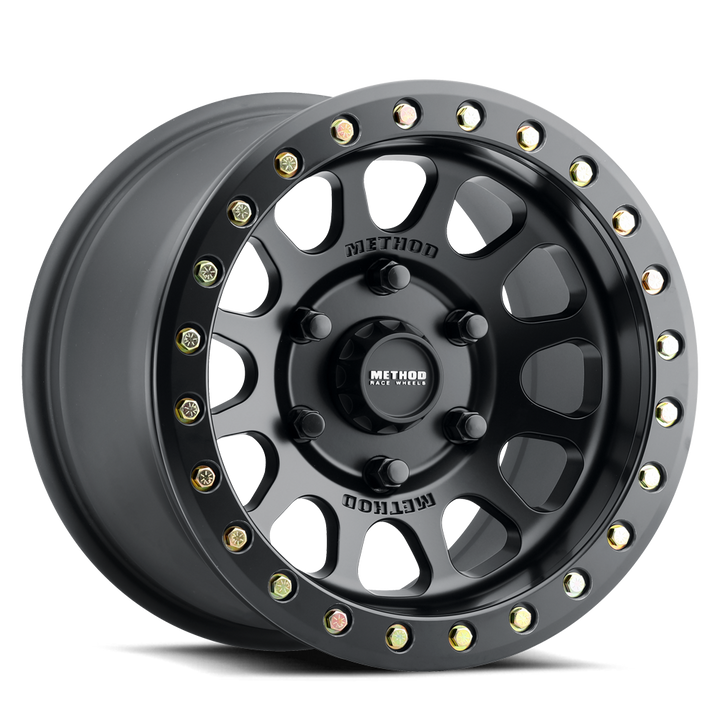 Method Race Wheels MR401 Beadlock UTV | 15x7 | 6 On 139.7 | Offset 38 | Matte Black | Lip 0.79"