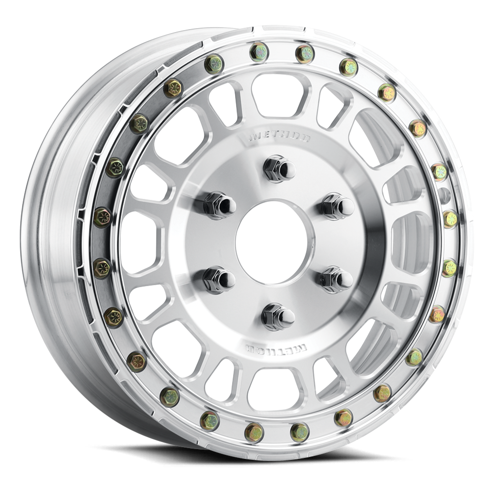Method Race Wheels MR412 Beadlock UTV | 15x5 | 6 On 139.7 | Offset 43 | Raw Machined | Lip 0"