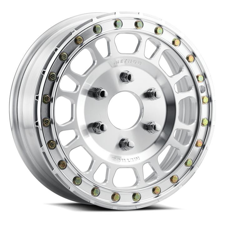 Method Race Wheels MR412 Beadlock UTV | 15x5 | 6 On 139.7 | Offset 43 | Raw Machined | Lip 0"