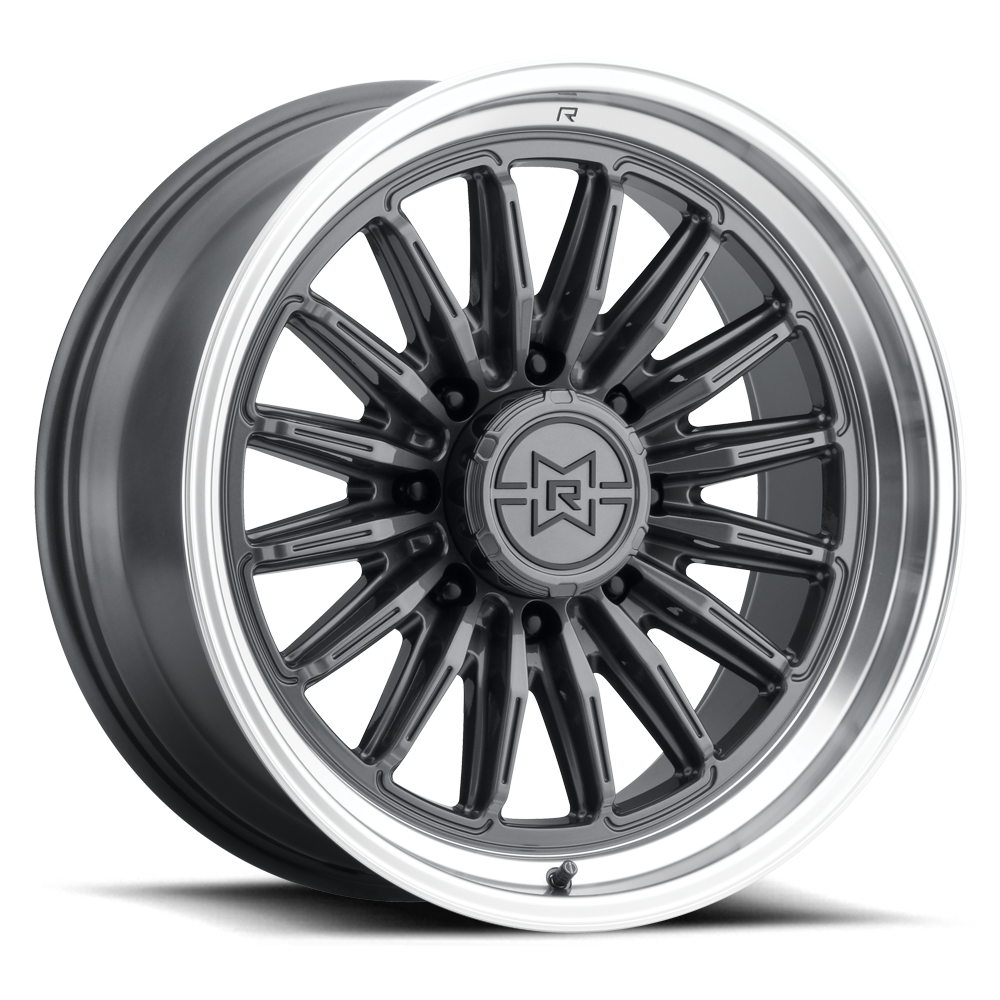 Method Race Wheels MR803 Raised | 22x10 | 8 On 165.1 | Offset -18 | Gloss Titanium Machined Lip