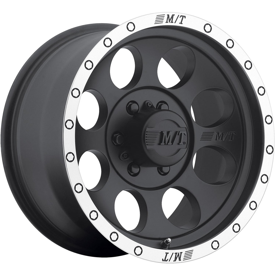 Mickey Thompson Classic Baja Lock | 16x10 | 6 On 139.7 | Offset -25 | Matte Black with Simulated Beadlock | SKU 226100019