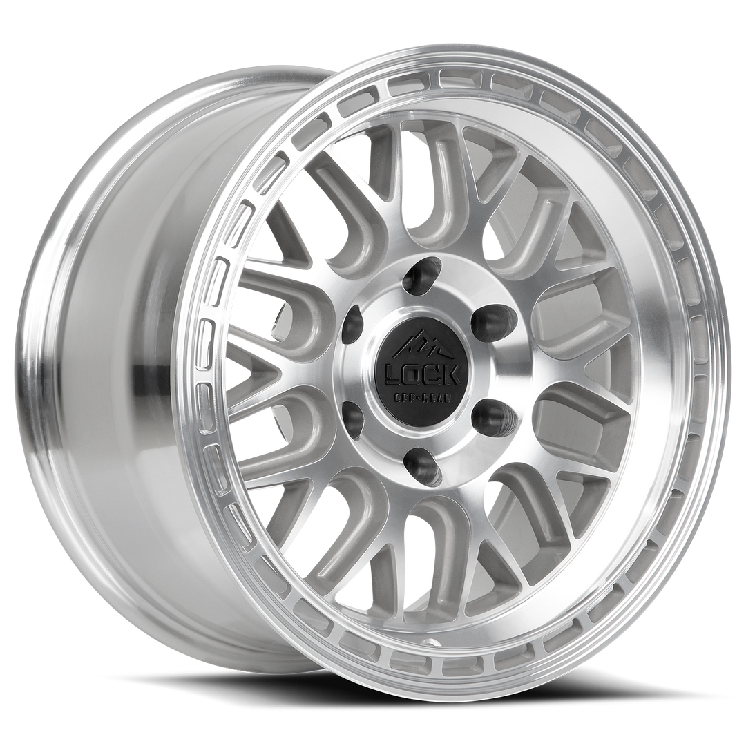 Lock Offroad Onyx | 17x9 | 6 On 139.7 | Offset -12 | Machined with Clear Coat | SKU ONYX-7969MC12N