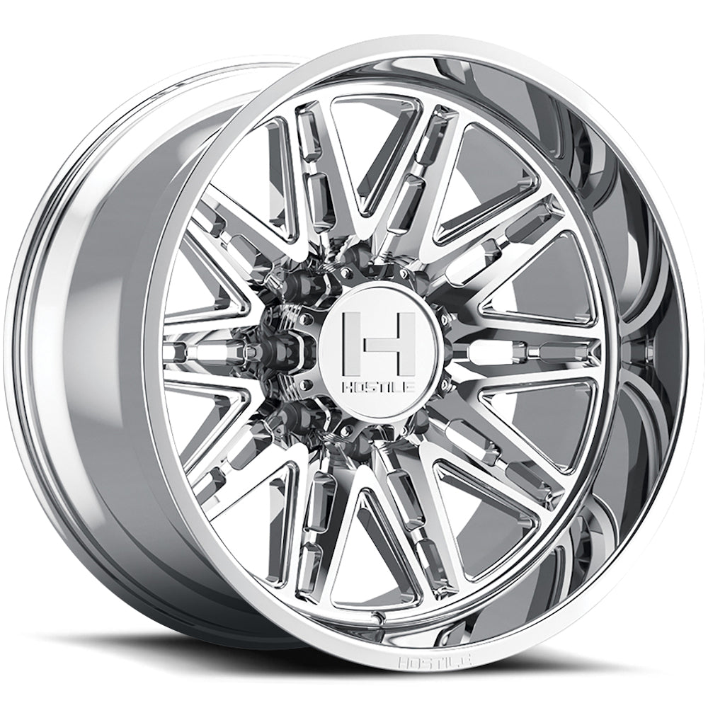 Hostile H126 Maniac | 22x12 | 8 On 165.1 | Offset -44 | Chrome | SKU H126-2212816547C