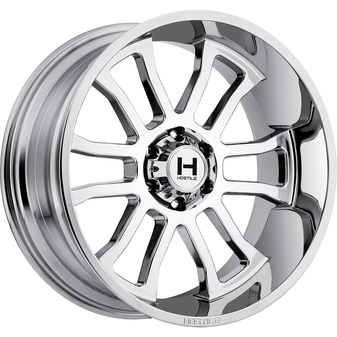 Hostile H107 Gauntlet | 22x10 | 5 On 127 | Offset -25 | Chrome | SKU H107-2210550045C